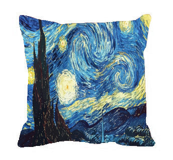 Starry Night Throw Pillow Covers- two sizes