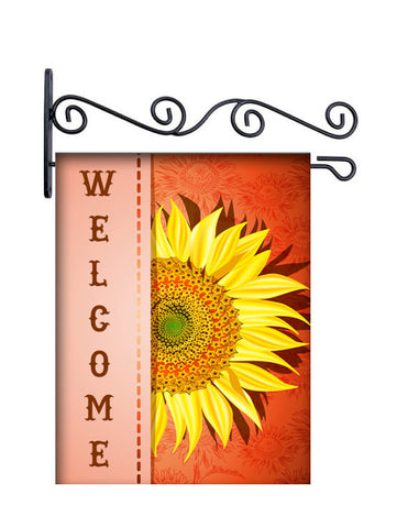 Sunflower Designer Custom Personalized Yard Flag - 13.5 by 18.5 inches - your name and or initial