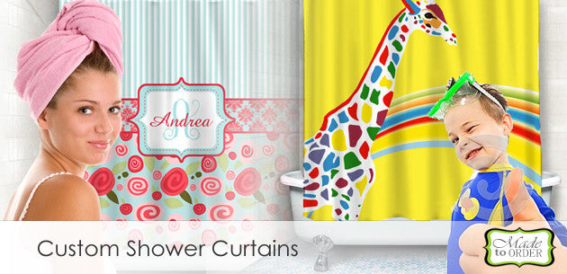 Custom Personalized Shower Curtains and Bath Room Decor