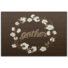 Cotton Wreath GATHER Door Mat