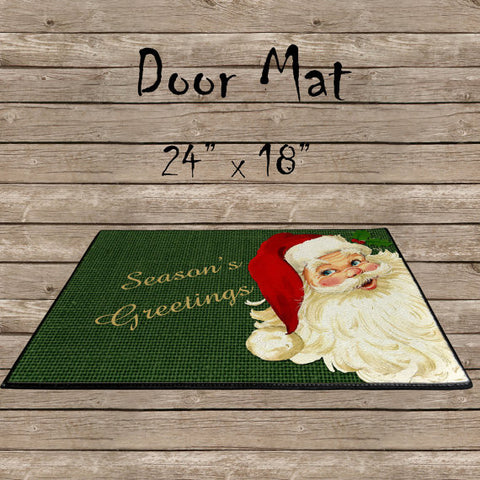 Season's Greetings Door Mat