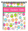 Multi Color Polka Dots Owls with Personalization