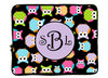 Personalized Monogram Designer Style Laptop Sleeves - Owl Designs - 13" and 17 inch