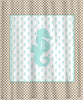 Monogrammed Seahorse Starfish and Polka Dot  - Personalized