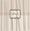 Personalized Shower Curtain - Neutrals - Any Colors - Your Personalization and Accents