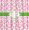 Personalized Damask Shower Curtain - Custom with your Name or Initials - Any Color damask with Your Choice  Accents