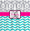 Chevron and IKAT Classic Personalized