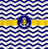 Chevron with ANCHOR Perzonalized- Any color Choice