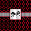 Horse Theme on Quatrefoil - Your Personalization and Accents