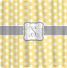 Personalized Polka Dot Shower Curtain -Any color with  White Polka Dots and your accent color