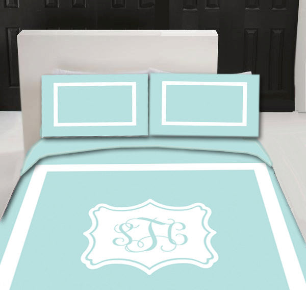 Simplicity  Designer  Duvet Cover and shams - Personalized - Any color of your choice- available sizes Twin, QUeen or King