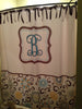 Personalized Shower Curtain - Vintage Style Floral Custom Design - ANY COLOR