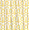 Custom IKAT Chevron Shower Curtain - Any Color - shown  Yellow-Wht-Turq,  Roy Blue-White-Turq. Turq Blue, and Navy- Turquoise combos