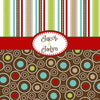 Mod Multi Stripes and Dots Personalized