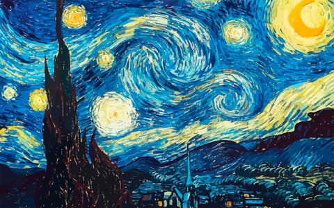 Starry Night Plush Fuzzy Area Rug -Size 48x30, 60x48, 96x44. 96x60