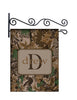 Camo Leaves Custom Personalized Yard Flag - 13.5 by 18.5 inches - your name and or initial