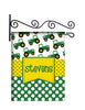 Tractor Theme Custom Personalized Yard Flag - 13.5 by 18.5 inches - your name and or initial