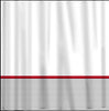 Custom Shower Curtain -Grey Classy Stripe Bottom -Red Accents - can do any color frame or monogram