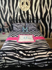 Custom Personalized Chevron  & Zebra Duvet Cover Set -Available Twin-TWXL-Queen- King  size - Any Color Accent