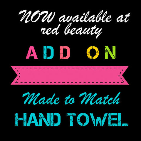 Custom Hand Towel - 16x30 inches - Designed to match any shower curtain design