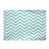 Blue Chevron Plush Fuzzy Area Rug - Size 48x30, 60x48, 96x44. 96x60-Other Colors available - Shown Sky & Robin Egg Blue Options
