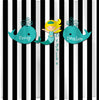 Vertical Stripes with Whales and Mermaid -Personalized