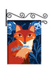 Lil Red Fox Dutch Blue Custom Personalized Yard Flag - 13.5 by 18.5 inches - your name and or initial or Welcome Message