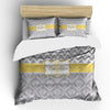 Custom Personalized Chevron and Damask Duvet Cover or Comforter with shams -Available Twin, Queen or King  size - your colors