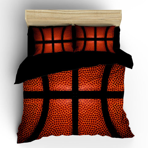 Custom Basketball bedding- background basketball image-Can Personalize - Toddler, Twin, Full/Queen or King Size