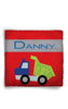 Personalized Throw Pillow Dump Truck Theme  - Custom with your Name or Initials - two sizes available