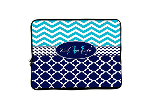 Personalized Monogram iPad™ or NetBook Laptop Sleeves - 10"- Any design and many colors available