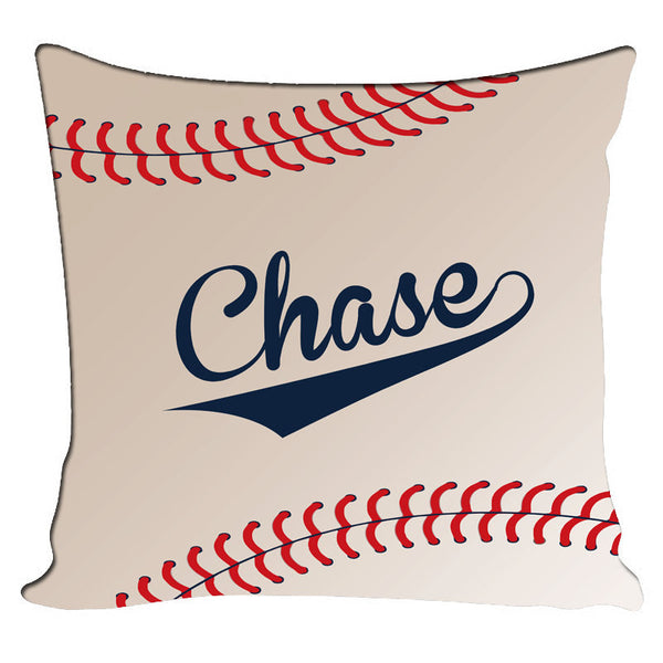Personalized Throw Pillow Baseball Theme - Custom with your Name or Initials - two sizes available