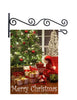 Merry Christmas- Custom Yard Flag - 13.5 by 18.5 inches -Personalized with your name and or initial