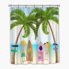 Surf Day Shower Curtains for girls or boys